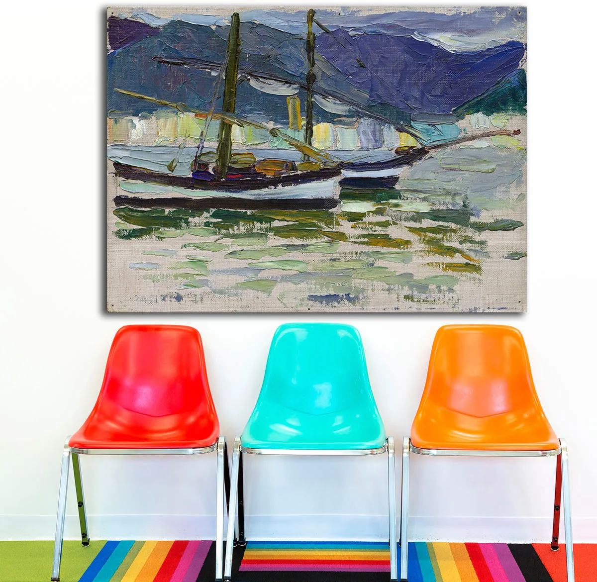 Рыбалка лодки сестри от Wassily Kandinsky холст живопись для гостиной домашний декор