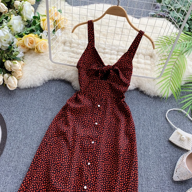 ALPHALMODA, летнее Мини французское платье, сексуальное, v-образный вырез, завязанное узлом, без рукавов, однорядное, на пуговицах, с принтом, длиной до колена, платье, сексуальное, Vestido