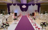 ice silk elegant dark purple wedding backdrop 3m6m wedding supplies curtain wedding decorations
