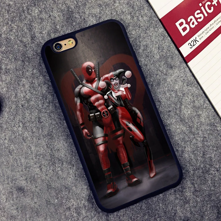 Дэдпул Харли Квинн Marvel мягкий силиконовый защитный чехол для iPhone X 8 7 плюс 6 S 5 5S SE |