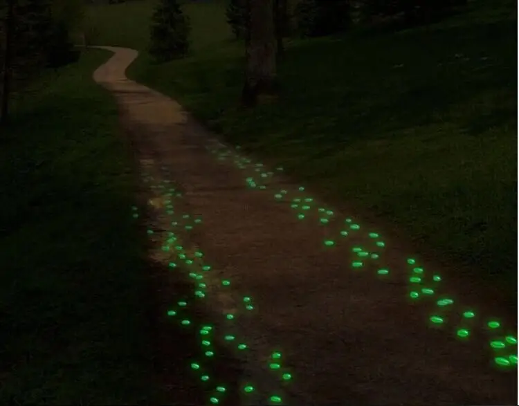 Горячая распродажа светятся в темноте фотолюминесцентная смолы камень легкий