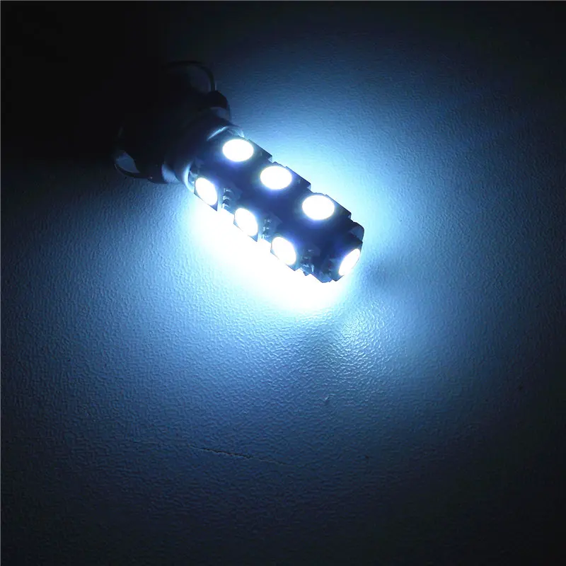 12 В светодиодный ная автомобильная лампа белого цвета T10(13*5050 SMD)W5W W2.1X9.5d для
