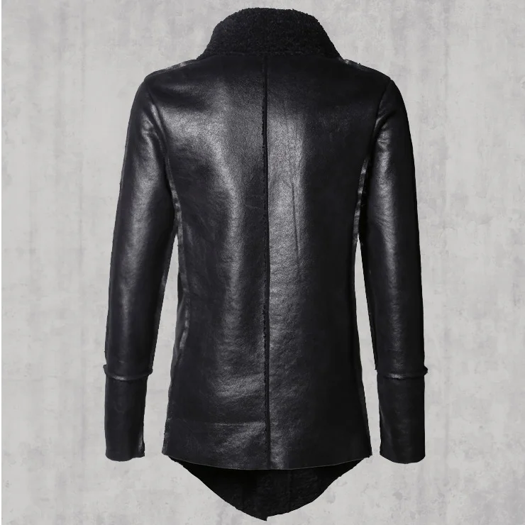 2016 Новинка зима осень бренд PU кожаная куртка Мужская мотоцикл мужские тонкие