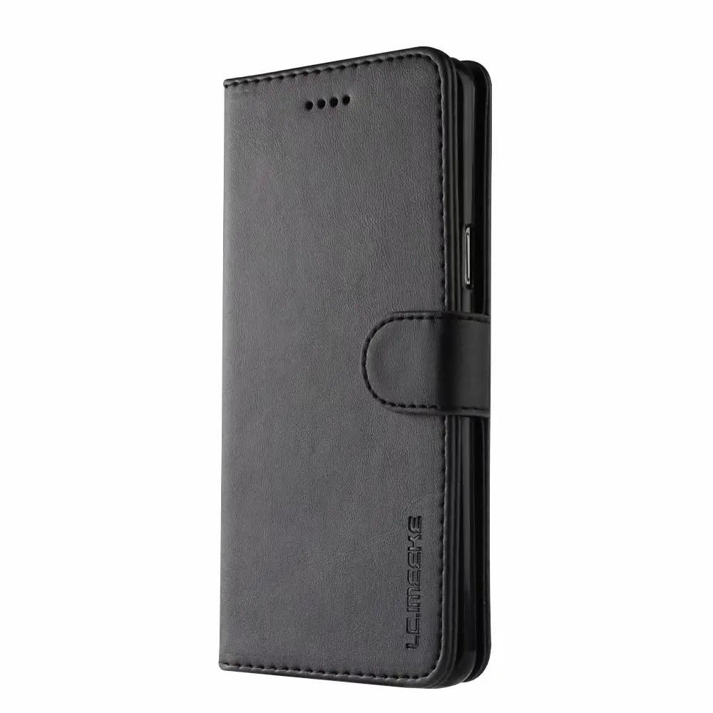Black Чехол из искусственной кожи с защелкой для huawei P20 PRO Coque Flip wallet phone case для huawei P20 Lite P9 Lte P20 Pro honor 8X case - Цвет: Black