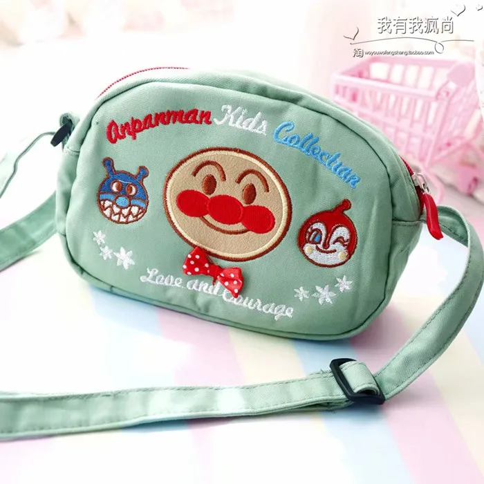 Anpanman сумка на плечо для детей мультфильм с рисунком Супермена, пекарни бактерии Baikinman рюкзак портмоне крест тела сумки полотняная игрушка 6style