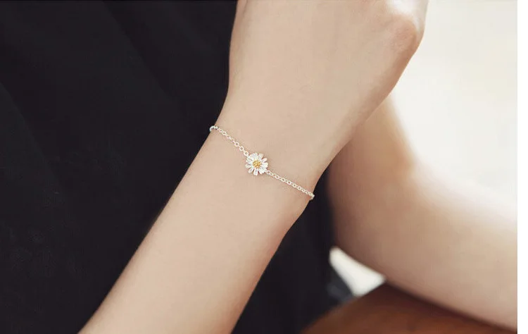 Очаровательный Браслет Bijoux Femme браслет Marque De Luxe Модный золотой цветочный