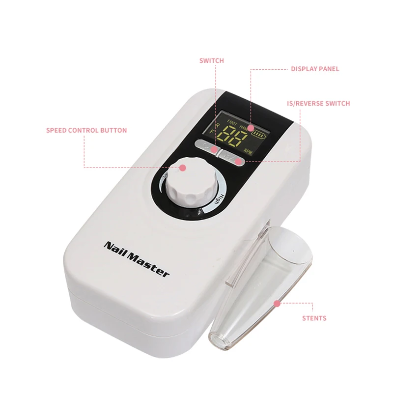 Горячая портативная электрическая машина для дизайна ногтей сверла полировка