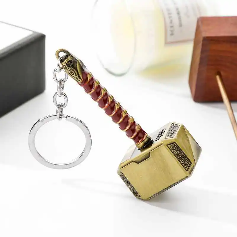 Металлический брелок Thor Hammer для ключей мужчин и женщин | Украшения аксессуары