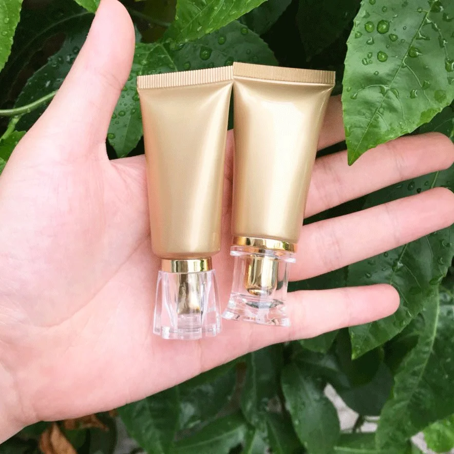 

300pcs 15g15ml High Class Empty Gold Eye Cream Storage Tube, Cosmetic Soft Hose Containers,Squeeze Skin Care Cream Soft Tube