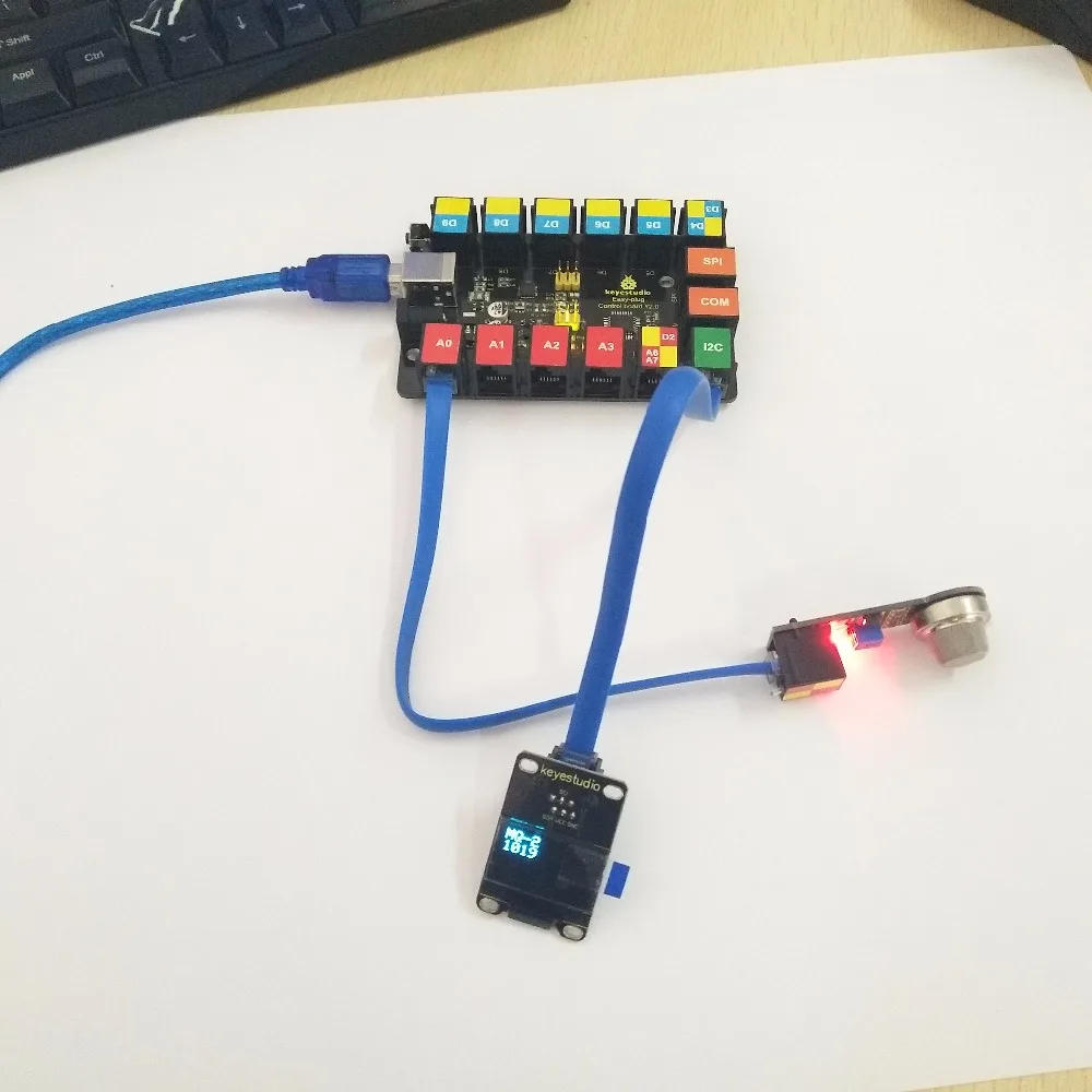 Новинка! Keyestudio EASY PLUG RJ11 супер стартовый обучающий комплект для Arduino STEM EDU/совместимый с Mixly блочным кодированием
