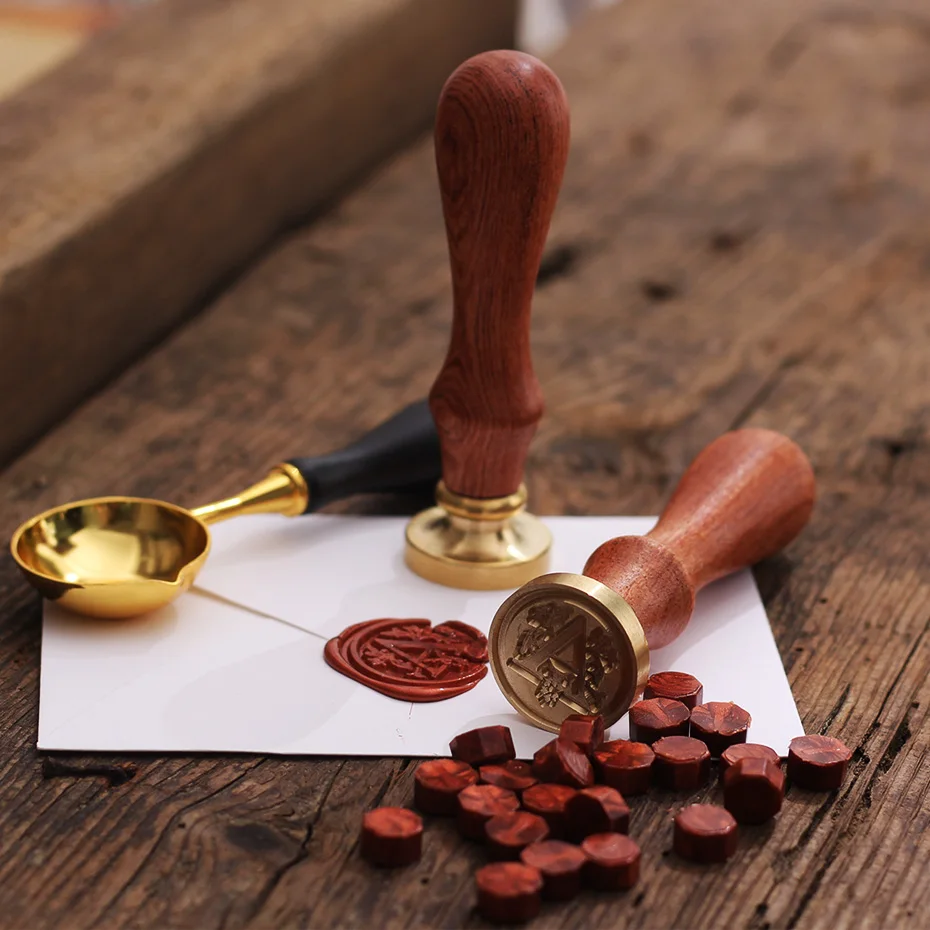 Klassische DIY ретро металлические украшения открытка на день рождения Dichtung Wachs Stempel Handwerk свадебные приглашения воск печать штамп