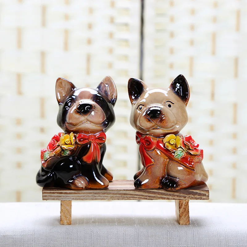 Керамические животные украшение на удачу 12 знаков зодиака Мультяшные лунные