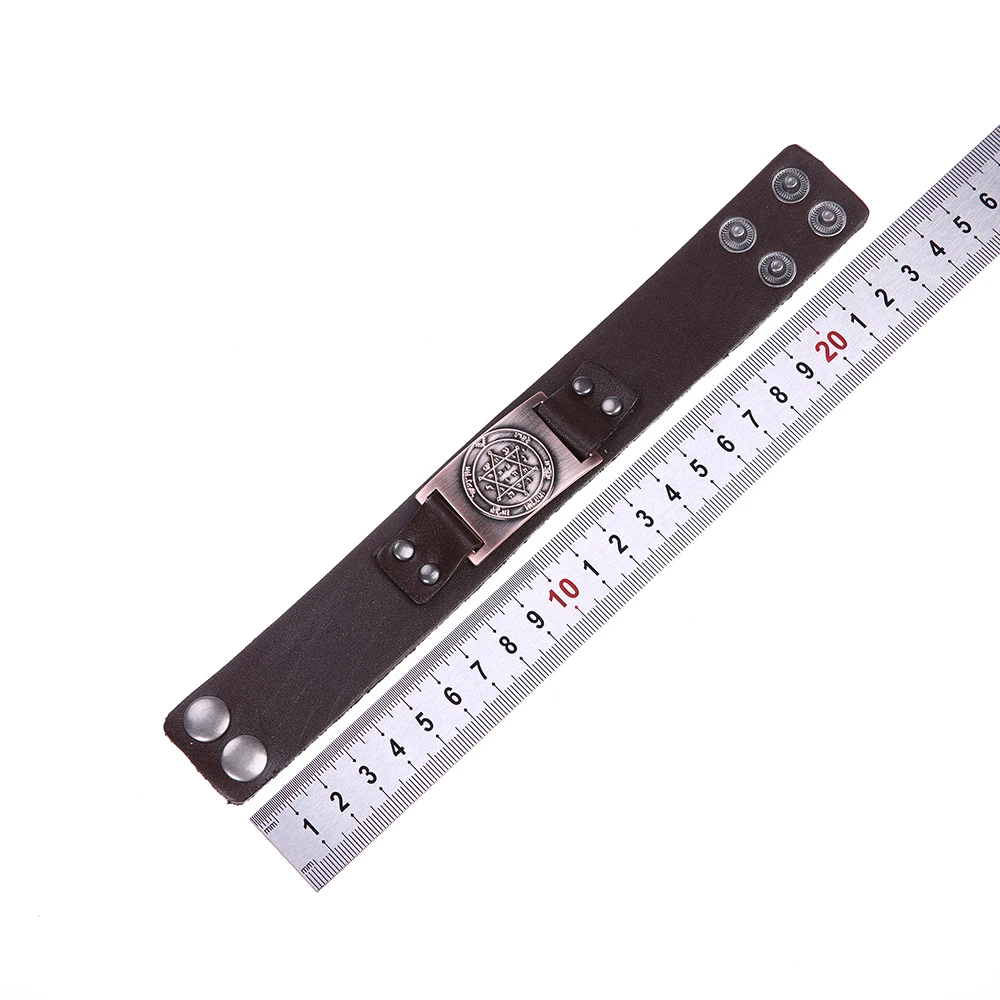 Браслет из натуральной кожи в стиле викингов My Shape браслет античном с большим