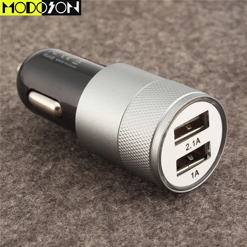 Универсальное автомобильное зарядное устройство MODOSON с двумя выходами USB 2.4A