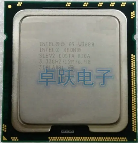 Процессор Intel Xeon W3680 cpu/3,3 ГГц/LGA1366/12 МБ кэш L3/шесть ядер/серверный процессор w 3680 W3690 x5680 I7 980
