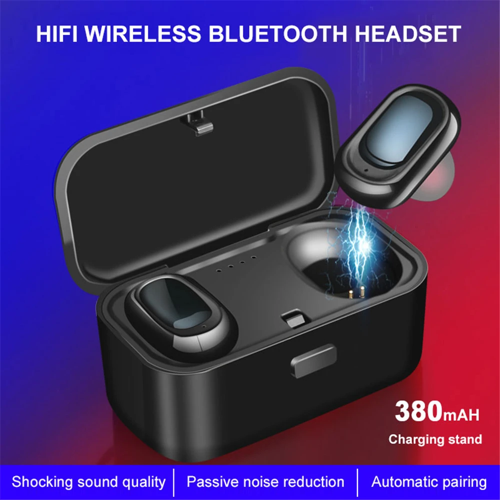 TEAMYO L1 TWS Bluetooth 4 2 наушники IPX5 Водонепроницаемая гарнитура стерео беспроводные с