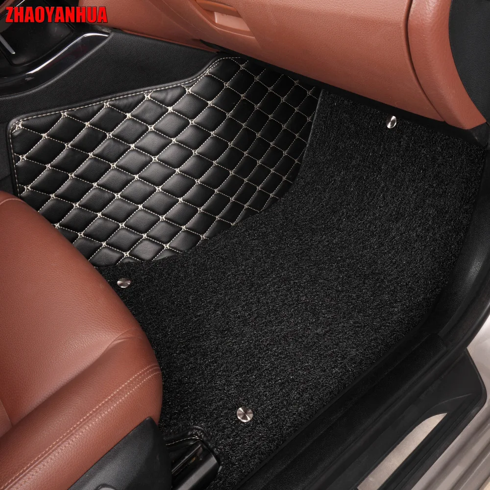 

ZHAOYANHUA car floor mats made for Toyota Prius XW30 Vios 5D full cover case car-styling carpet anti slip perfect liners (2009-)