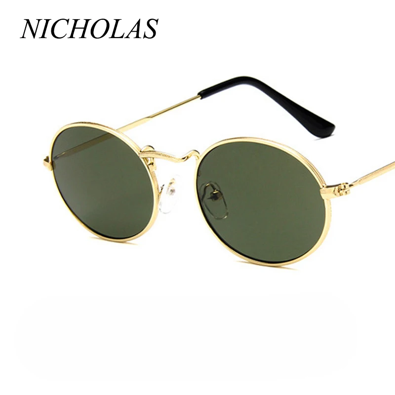 Солнцезащитные очки NICHOLAS Oval женские и мужские ретро Aolly солнцезащитные Oculos De Sol