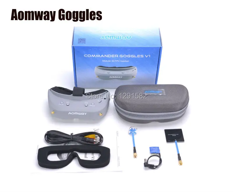 Aomway Commander FPV очки 40CH 5 8G 854*480 разрешение видео гарнитура поддержка HDMI DVR NTSC / PAL|fpv