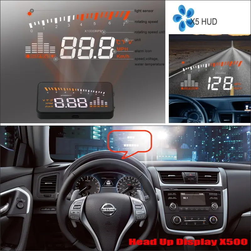 

For Audi/Nissan Car Accessories Head Up Display HUD Safe Driving Screen Refkecting Windshield Projector