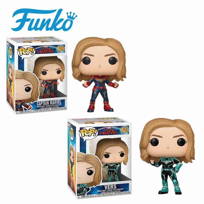 1 шт. веномированный FUNKO POP! Виниловая кукла капитан Марвел подарок на день