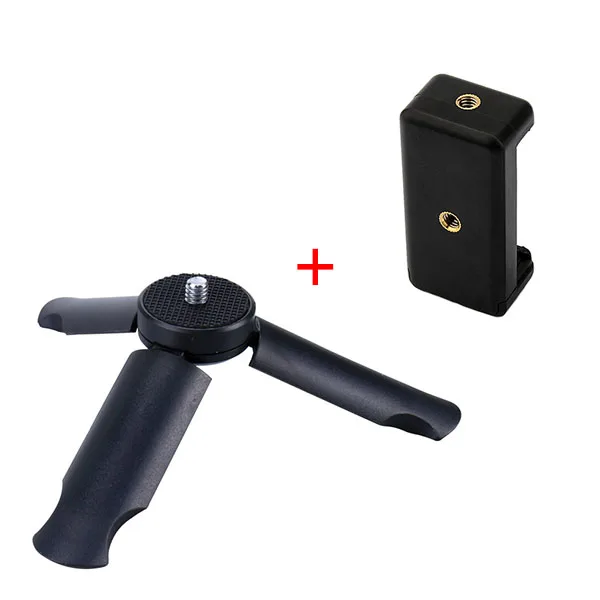 Mini Tripod and clip Мини-штатив для телефона, смартфона видео штатив подставка ручка для DJI Osmo Карманный «Gimbal Gopro» 7 6 5 4 Zhiyun Smooth 4 - Цвет: Mini Tripod and clip