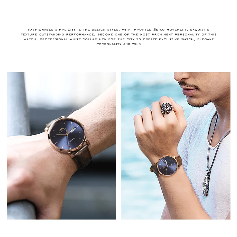 Швейцария карнавал люксовый бренд Мужские часы Япония Импорт NH36A SIIO