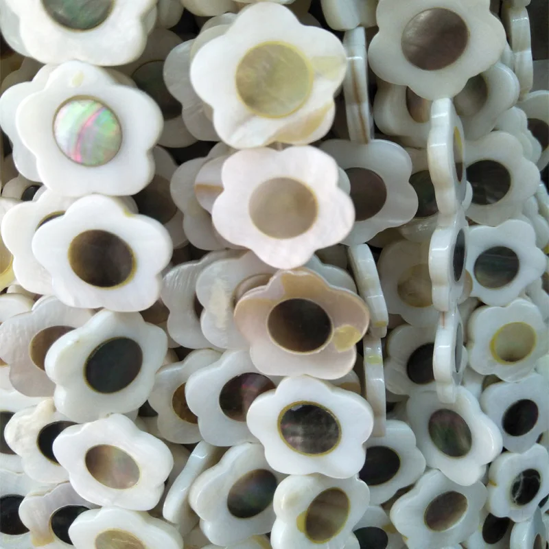 

18mm Flower Shape Natural Shell Beads Good Quality Shell Loose Beads for DIY Jewelry Making Accessories Necklace Findings