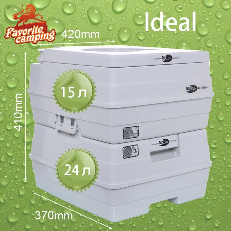 биотуалет 24л туалет Емкость накопительного бака Открытый Портативный кемпинг