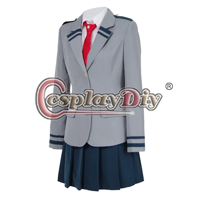Cosplaydiy Custom Made My Hero Academia OCHACO URARAKA Boku no Akademia Uniform School Suit L320 | Тематическая одежда и