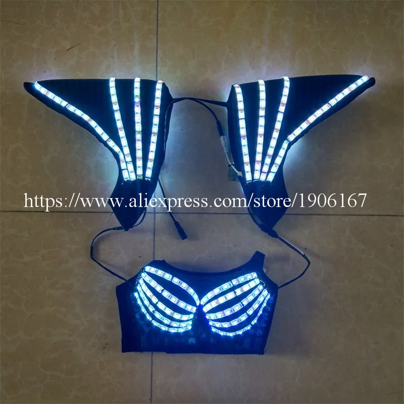 Женский светящийся костюм для танцев на Хэллоуин 7 цветов | Дом и сад