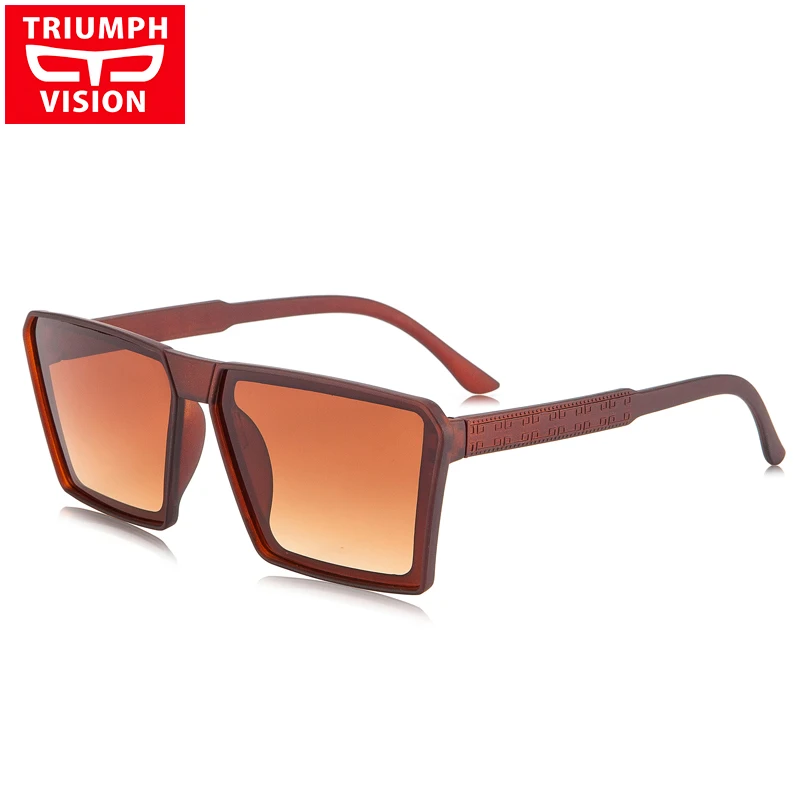 Солнцезащитные очки TRIUMPH VISION мужские крутые квадратные градиентные темные с