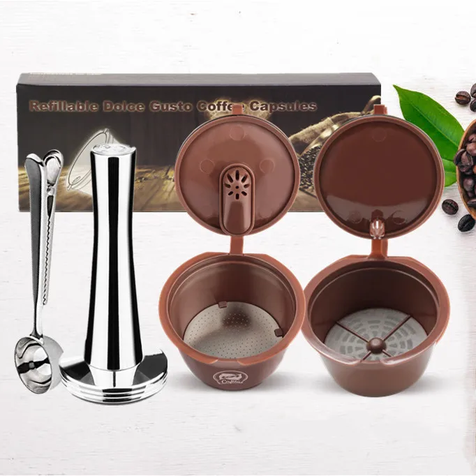 ICafilasCrema кофе капсулы фильтр обновление 3 го поколения два типа для Dolce Gusto