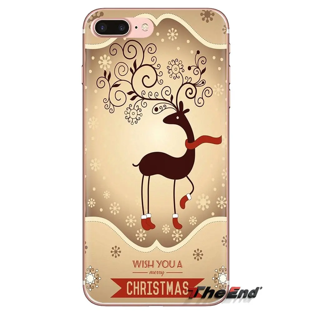Для iPod Touch Apple iPhone 4 4s 5 5S SE 5C 6 S 7 8 X XR XS Plus MAX merry Christmas прозрачный мягкий чехол Чехлы |