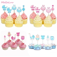 121820pcs baby shower cupcake toppers boy girl its a boy its a girl cake picks gender reveal babyshower party supplies