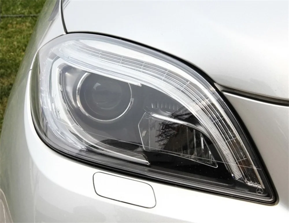Для Mercedes-Benz W166 ML300 ML350 ML400 ML450 ML500 2012 2013 Автомобильные фары прозрачные линзы Авто оболочка Крышка