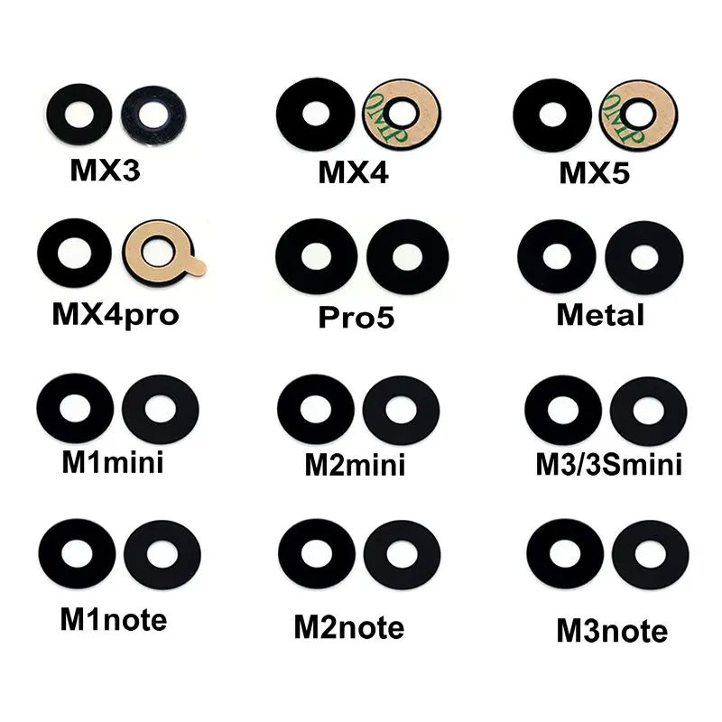 

Новый объектив для камеры задний объектив с клеем для Meizu MX3 MX4 MX4pro MX5 Pro5 Pro6 M1 M2 M3 3s M5 mini Note Metal