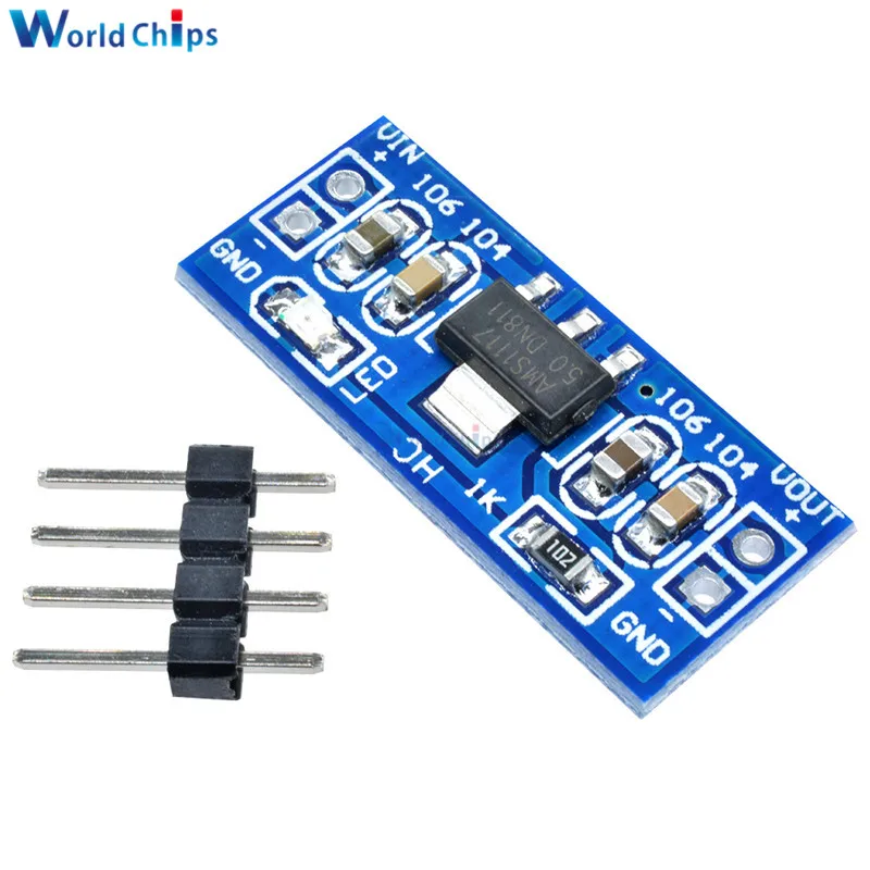 

1Pcs Standard 6.0V-12V to 5V AMS1117-5.0V Power Supply Module AMS1117-5.0 For Arduino Raspberry Pi PCB Board