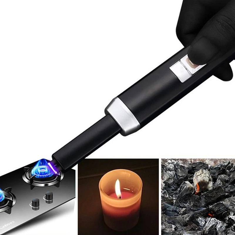 Газовая зажигалка с USB зарядкой горелка пусковое устройство/газовая плита