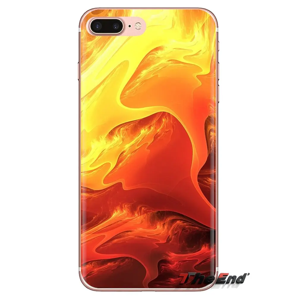 Abstract Orange Art For Samsung Galaxy A3 A5 A7 A9 A8 Star A6 Plus 2018 2015 2016 2017 Soft Transparent Shell Covers |