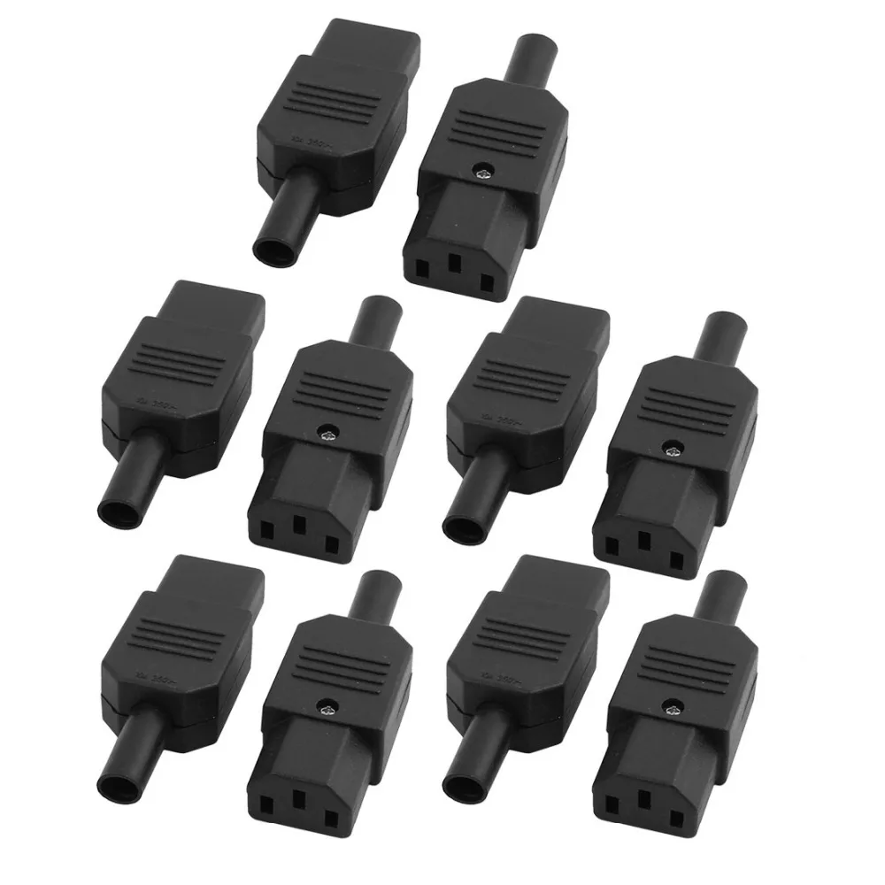 UXCELL новейший 10 шт. AC 250 в 10А разъем IEC320 C13 гнездовой многоразовый встроенный