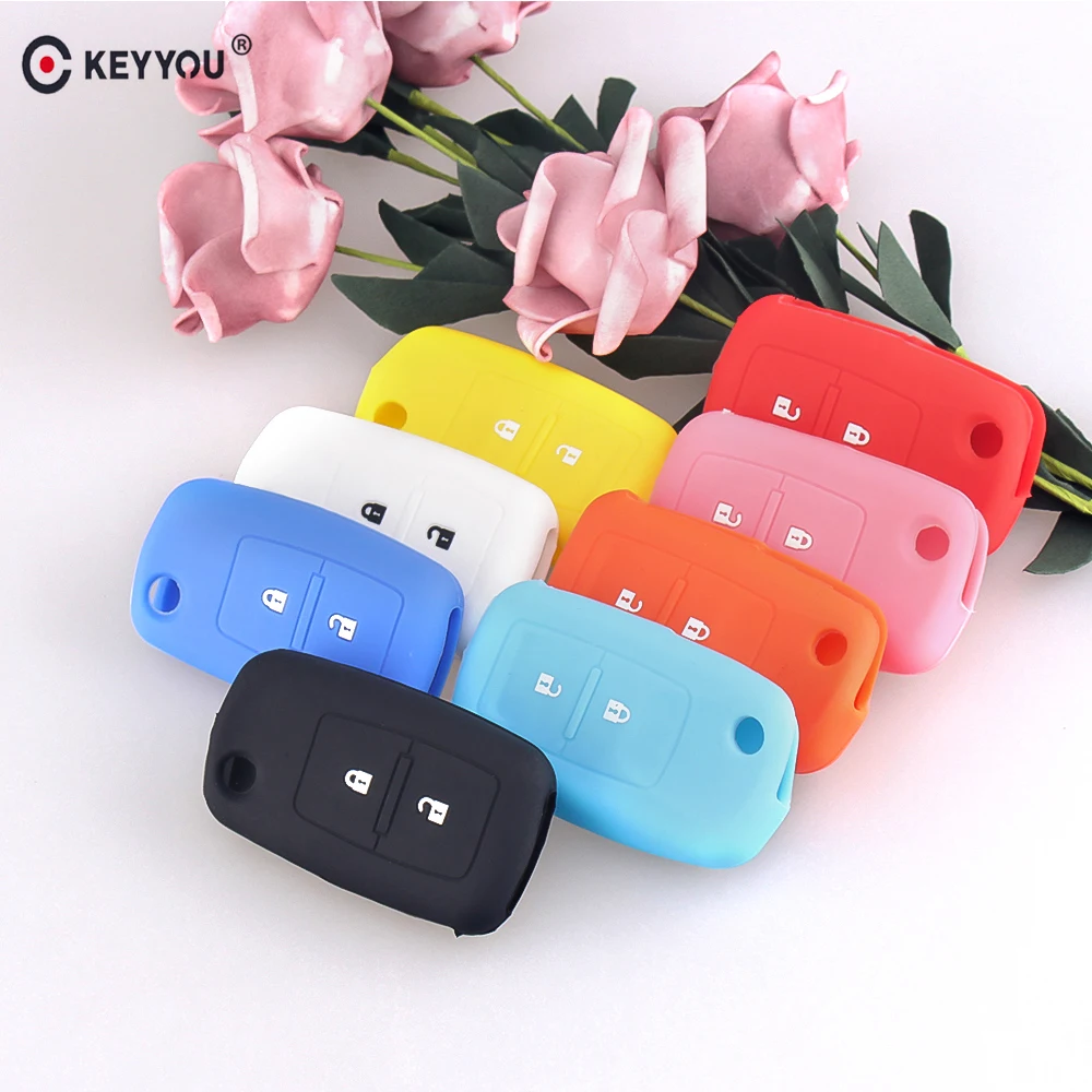 Силиконовый чехол KEYYOU для ключей автомобиля VW Golf Bora Jetta POLO Passat Skoda Octavia A5 Fabia SEAT Ibiza