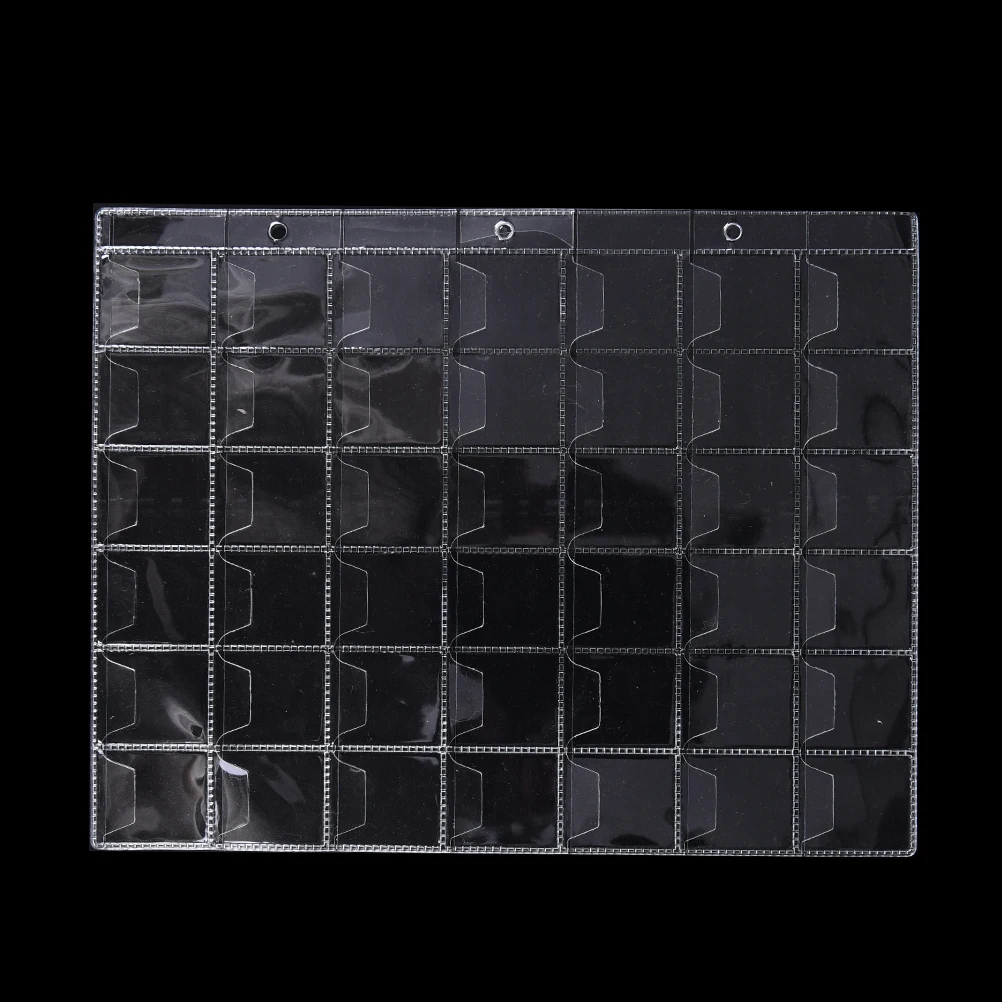 Портативные пластиковые держатели для монет с 42 карманами высококачественные