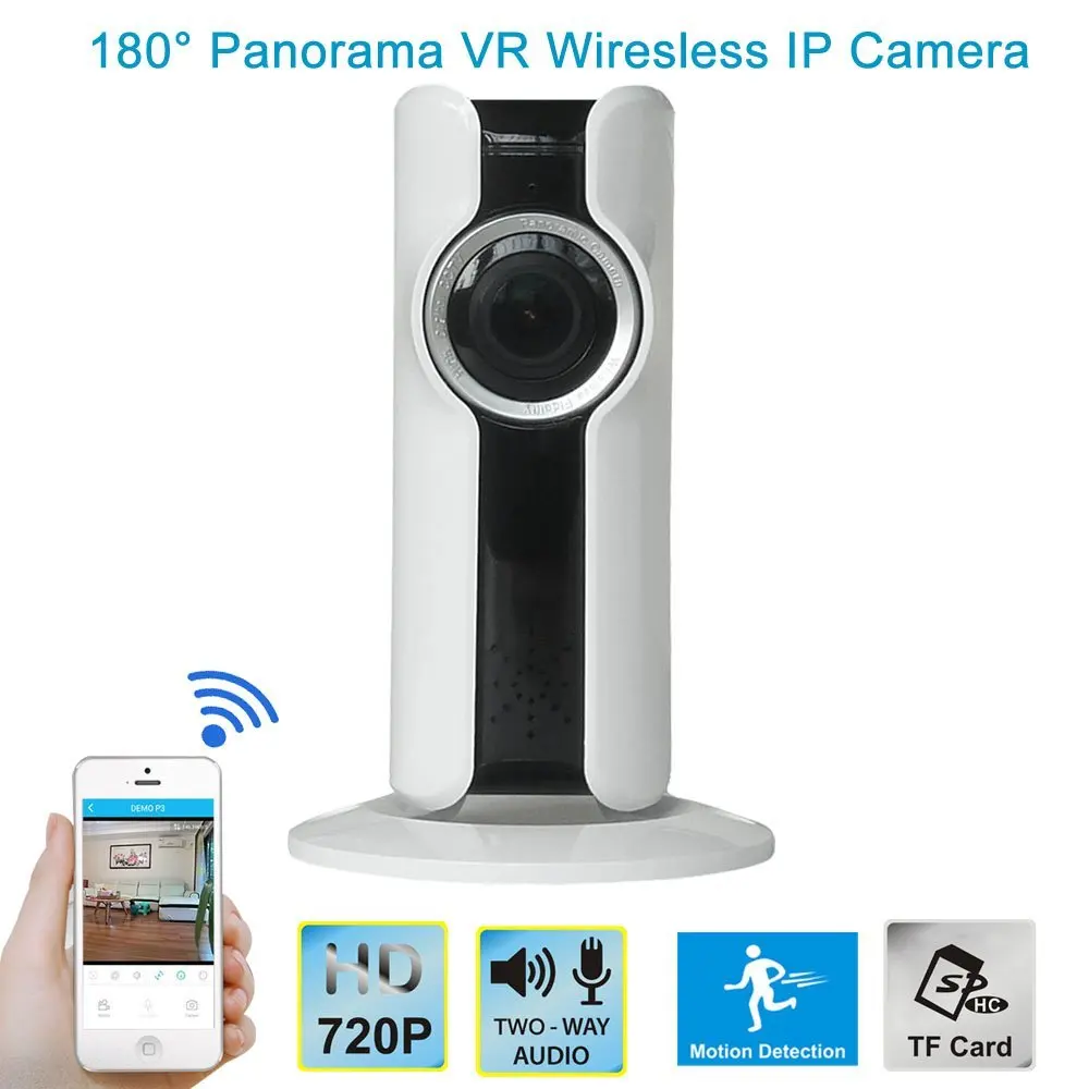 YobangSecurity 720P VR Wifi беспроводная камера безопасности 1 44 мм 180 градусов Рыбий глаз