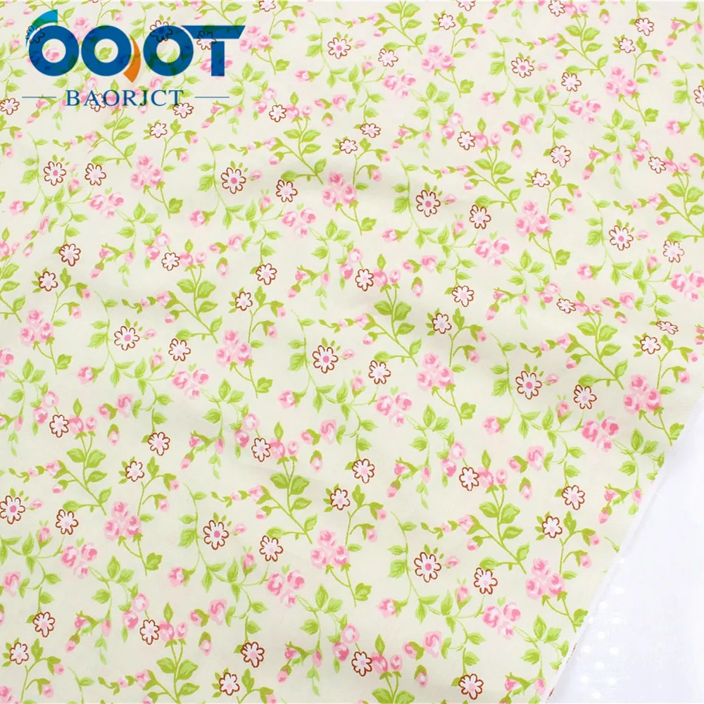 OOOT BAORJCT 176263 50 x160cm/pcs flower cotton fabric home textile tilde quilt patchwork clothing dress embroidery Bedding | Дом и сад