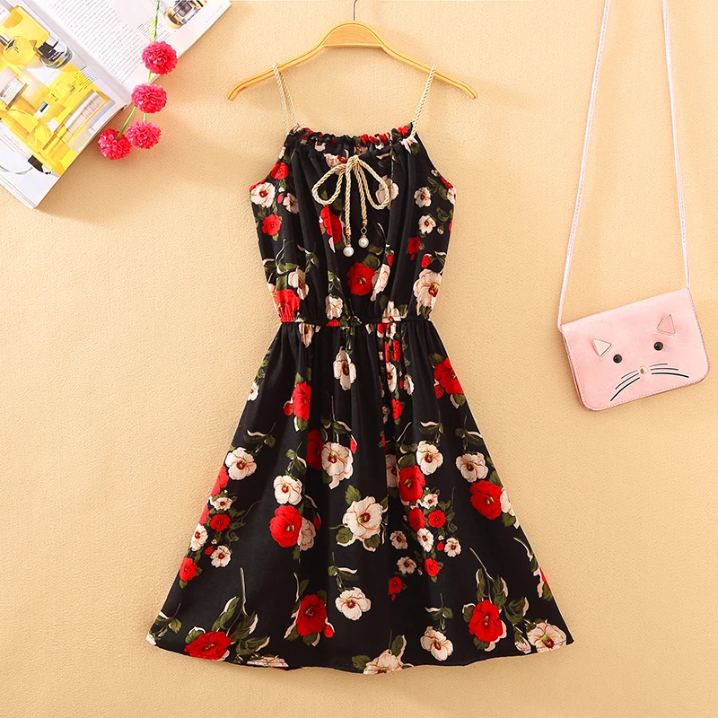 QR Sleeveless Bandage Summer Dress Women 2019 Sexy Mini A Line Party Female Casual Slim Print Vacation Boho Beach Dresses | Женская