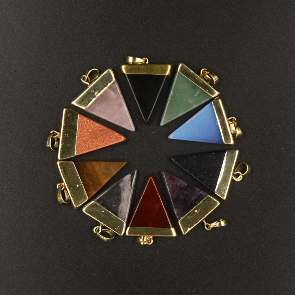 Кристалл кварца целительная пирамида ТОЧКА Рейки Подвески чакры для ожерелья |