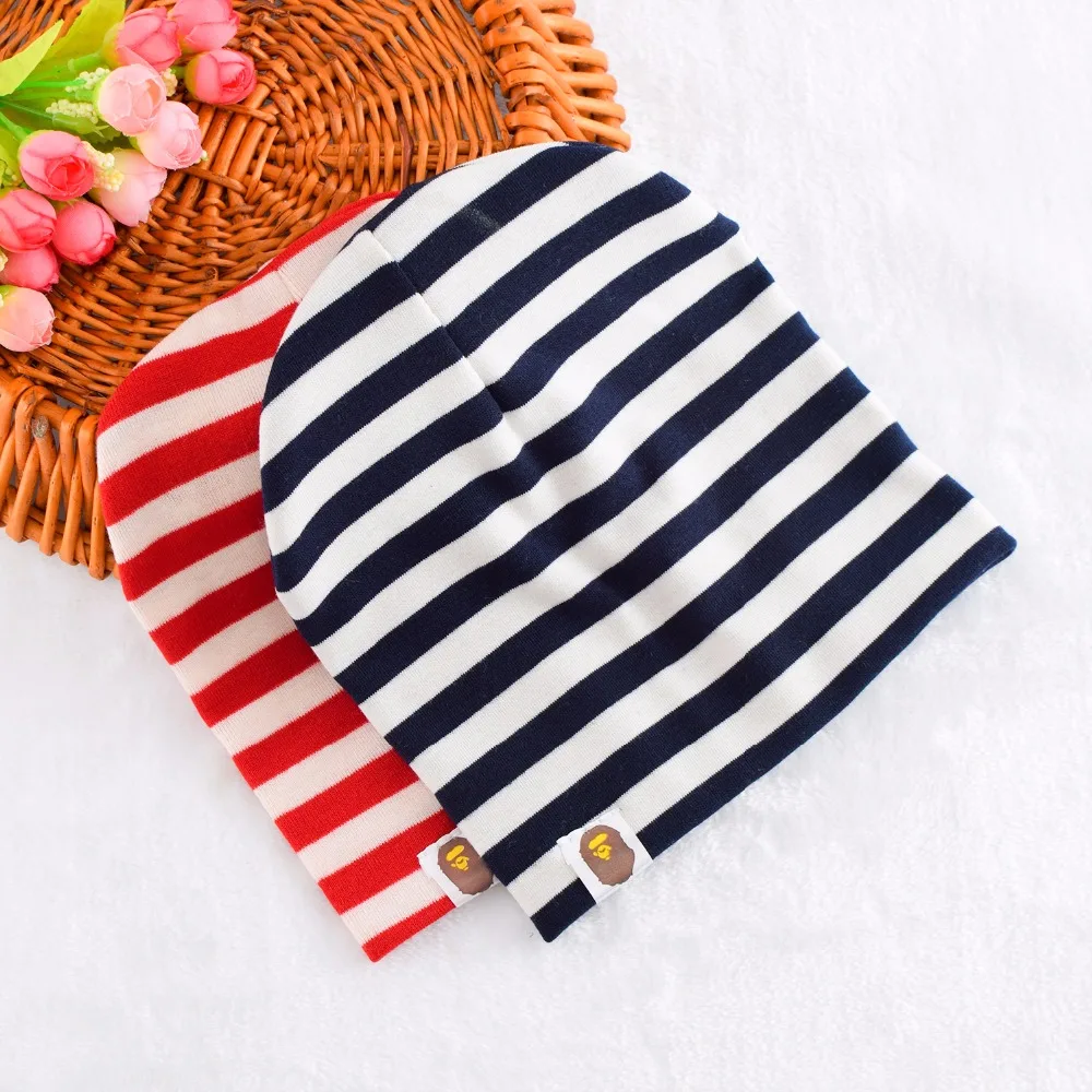 Шапка детская хлопковая в полоску на весну/Осень/зиму 2019 | Детская одежда и обувь