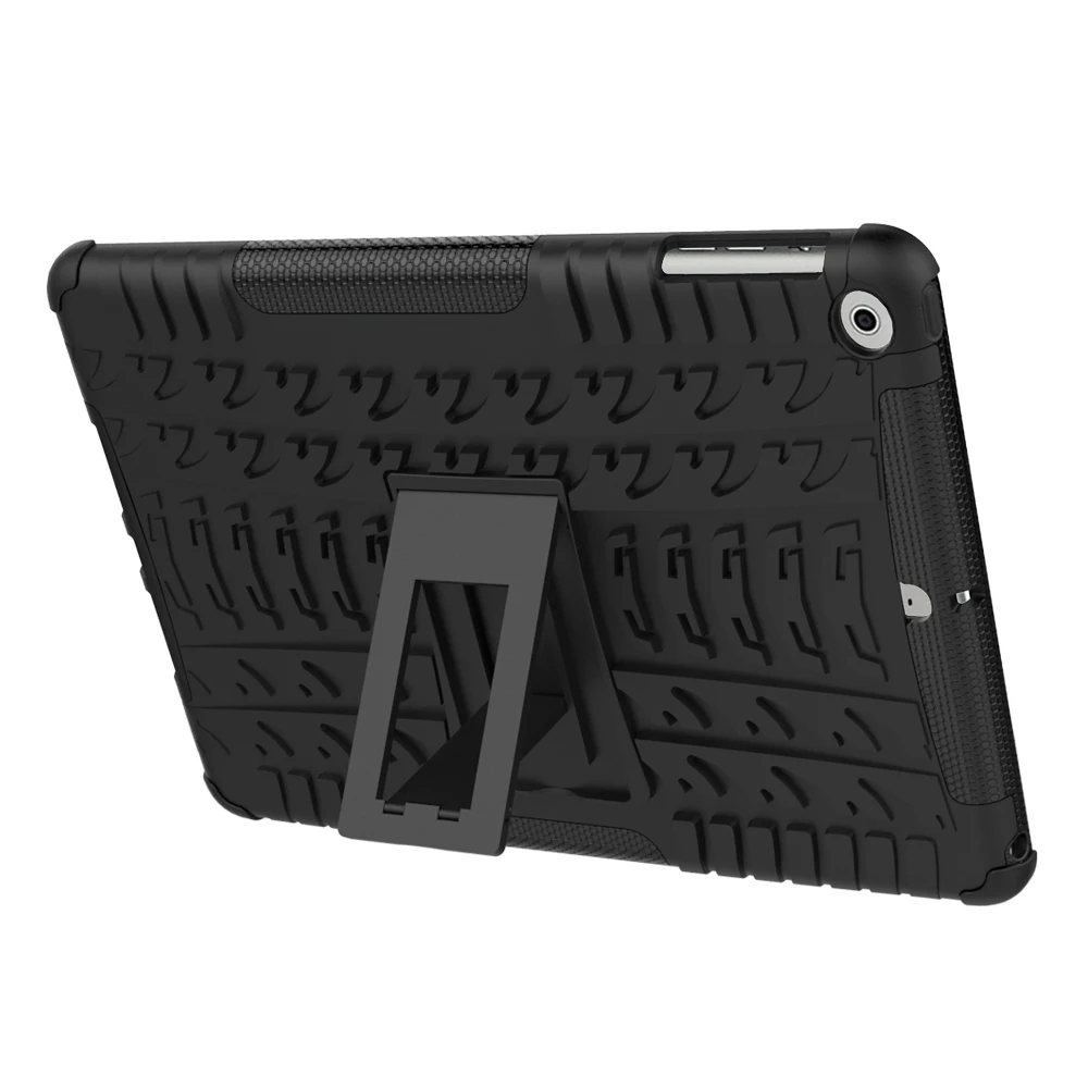 Гибридный чехол для планшета Heavy Duty для iPad Air 2 с жесткой задней крышкой, ударопрочный бронированный пластик + ТПУ # C on.