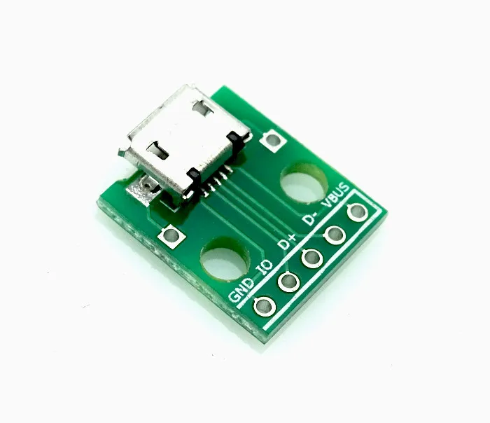10 шт. адаптер MICRO USB Для DIP-адаптера 5-контактный женский разъем детская плата 2 54